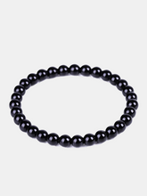 Bracelet de perles d'obsidienne