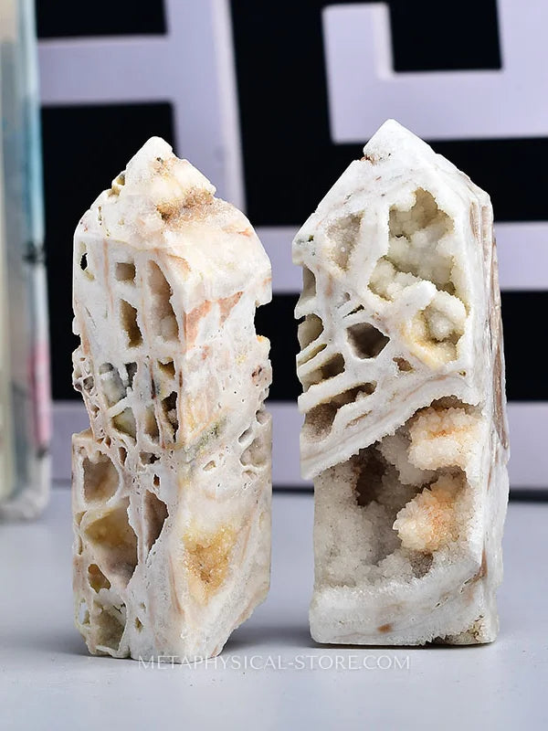 Druzy Agate Tower