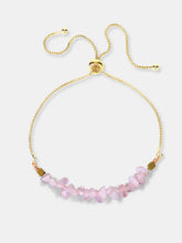 Gold Rose Quartz Bracelet