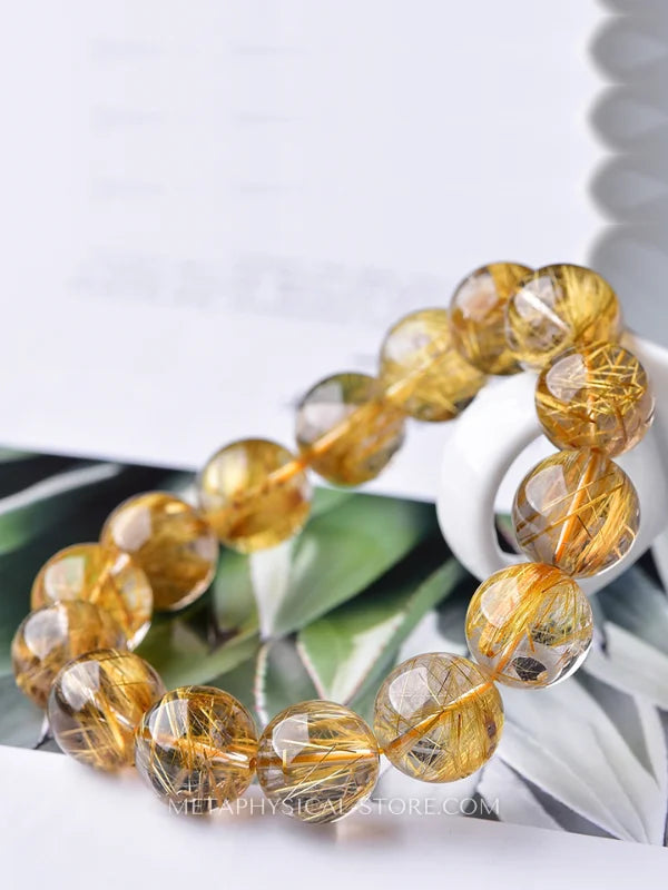 Rutilated Quartz Bracelet
