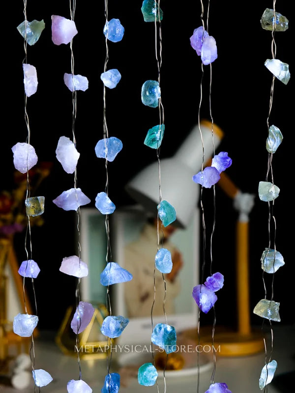 Amethyst string lights