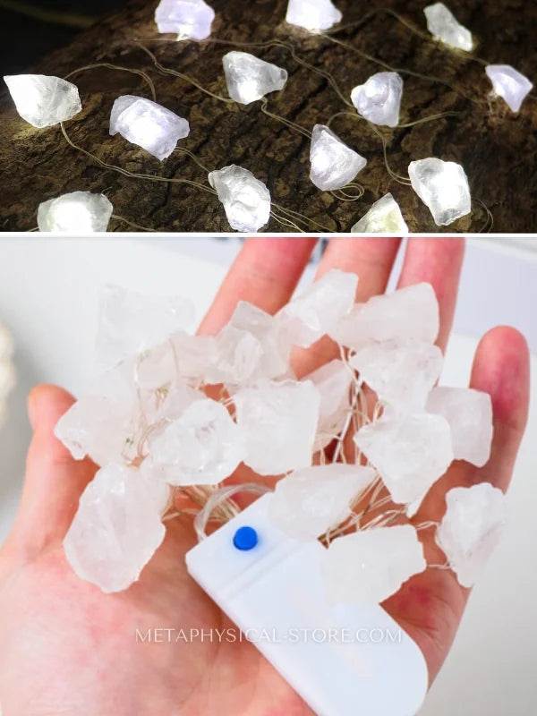 Clear quartz string lights