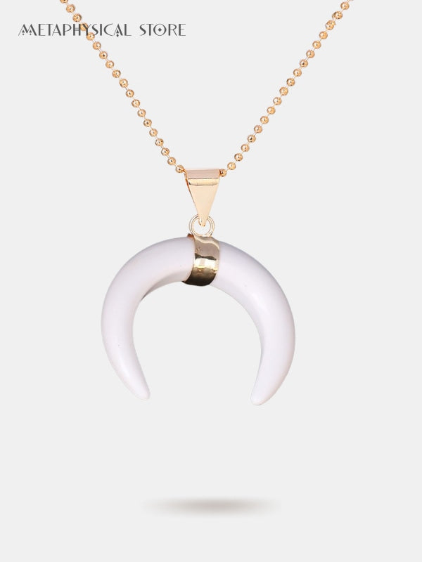 Crystal moon necklace