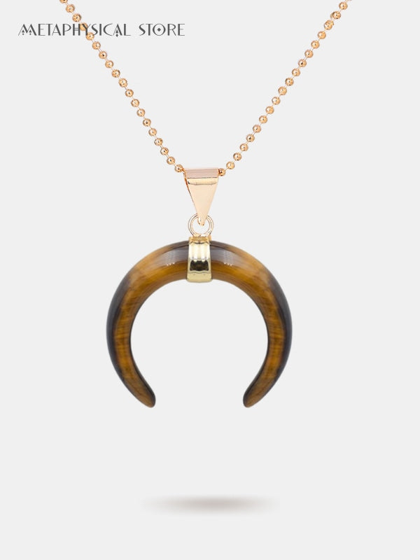 Crystal moon necklace