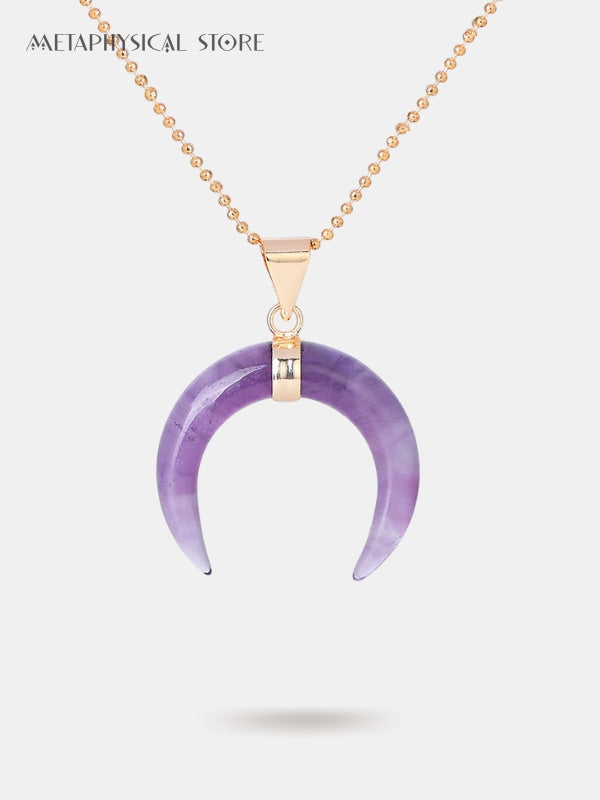 Crystal moon necklace
