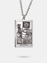 Death Tarot card necklace