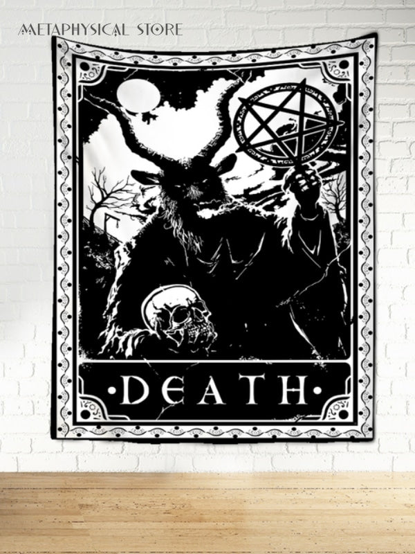 Death tarot card tapestry