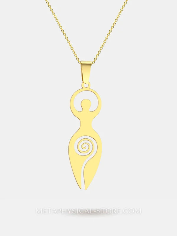 Divine Feminine Necklace - Gold