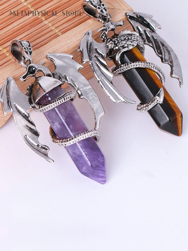 Dragon crystal necklace