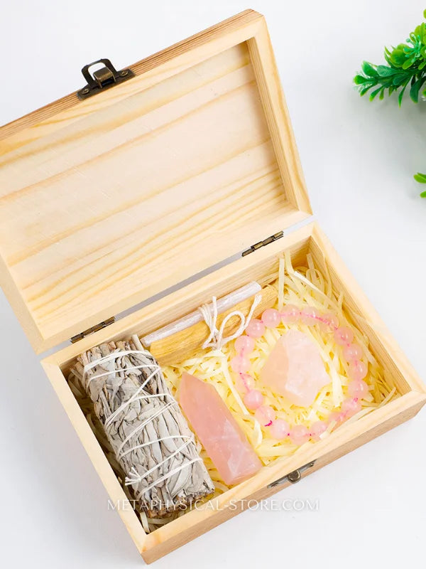 Energy Cleansing Smudge Kit With Rose Quartz