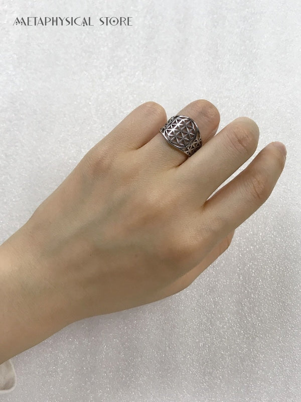 Flower of life ring