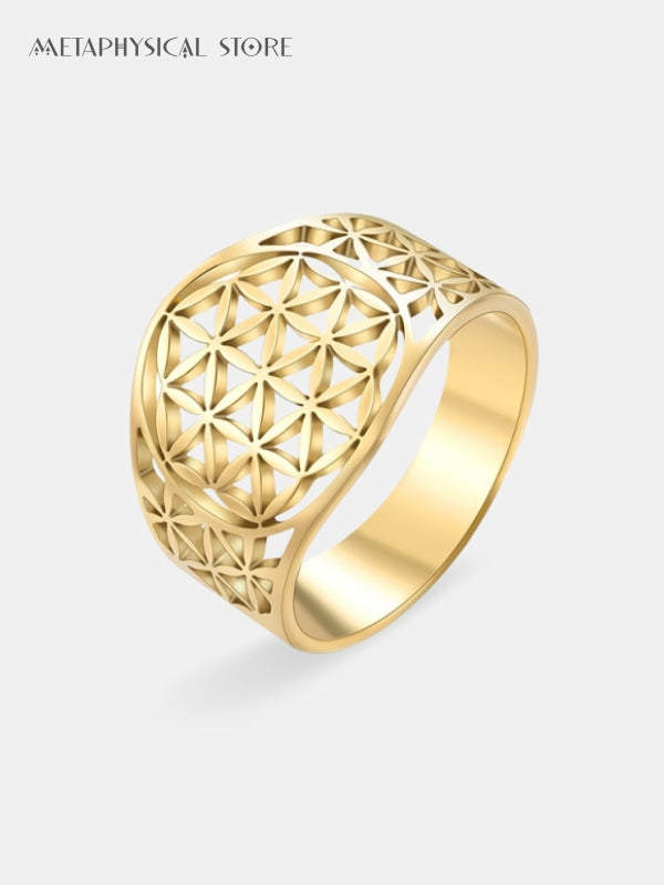 Flower of life ring