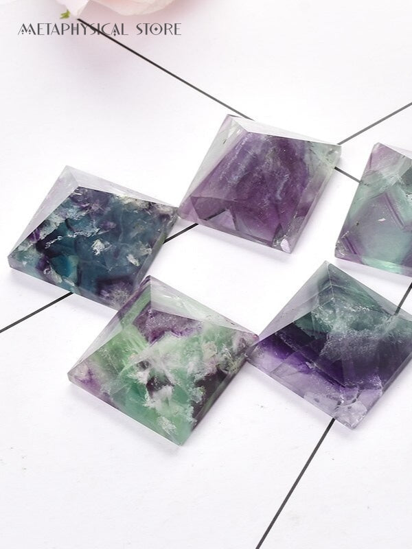 Fluorite pyramid
