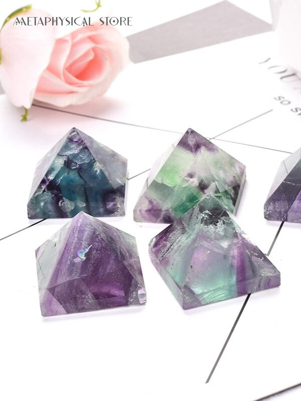 Fluorite pyramid