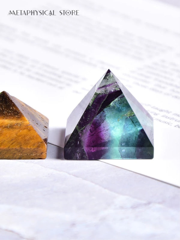 Fluorite pyramid