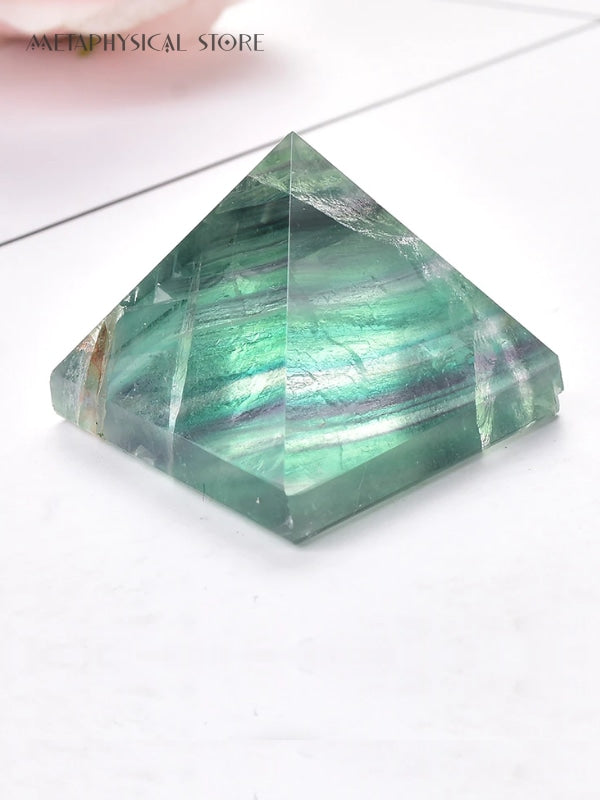 Fluorite pyramid