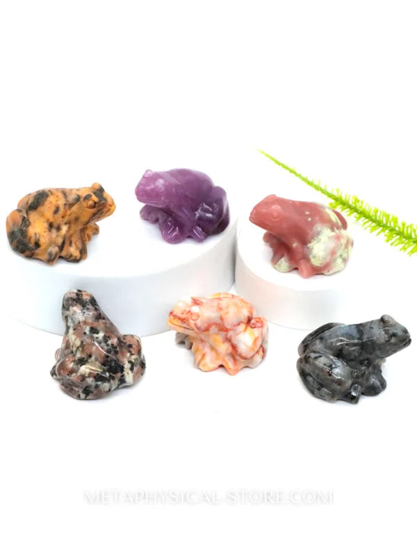 Green Aventurine Frog