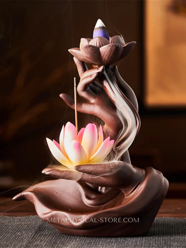 Hand incense burner