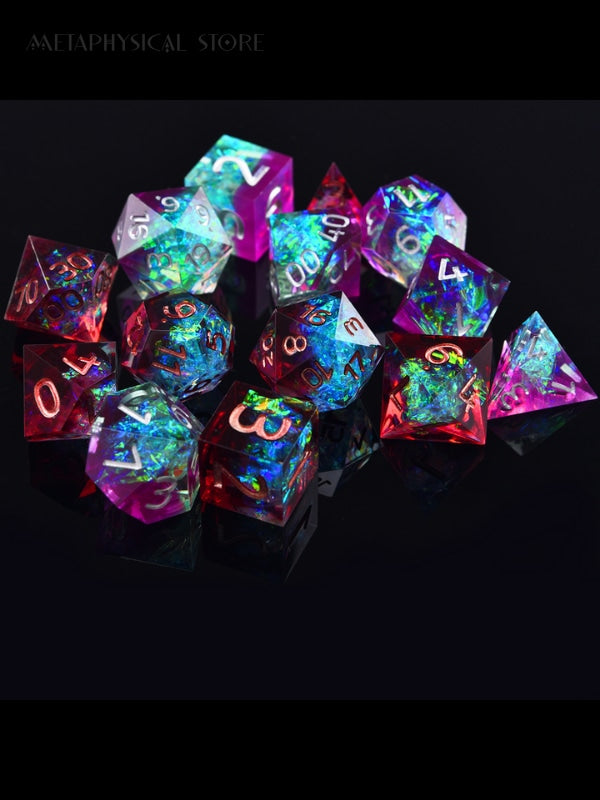 Iridescent dice