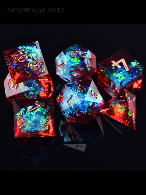 Iridescent dice