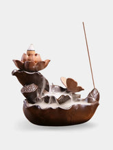 Lotus backflow incense burner