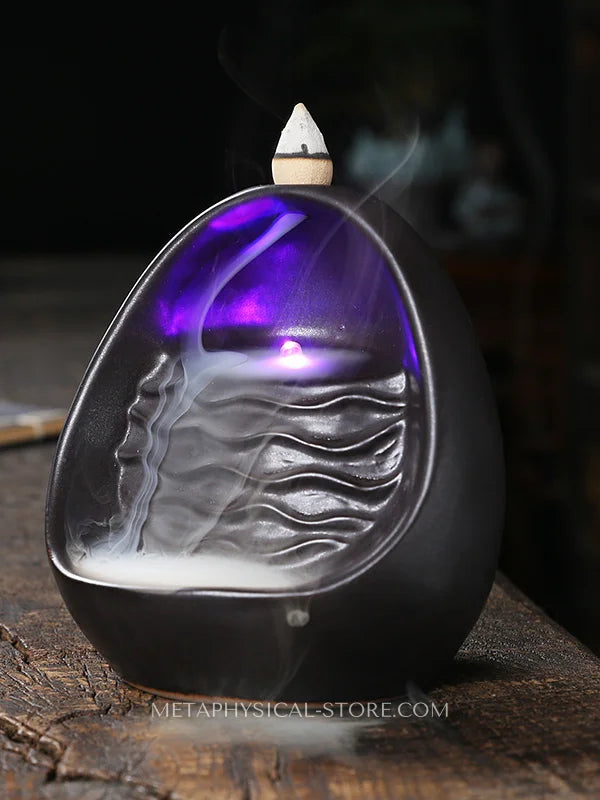 Modern backflow incense burner