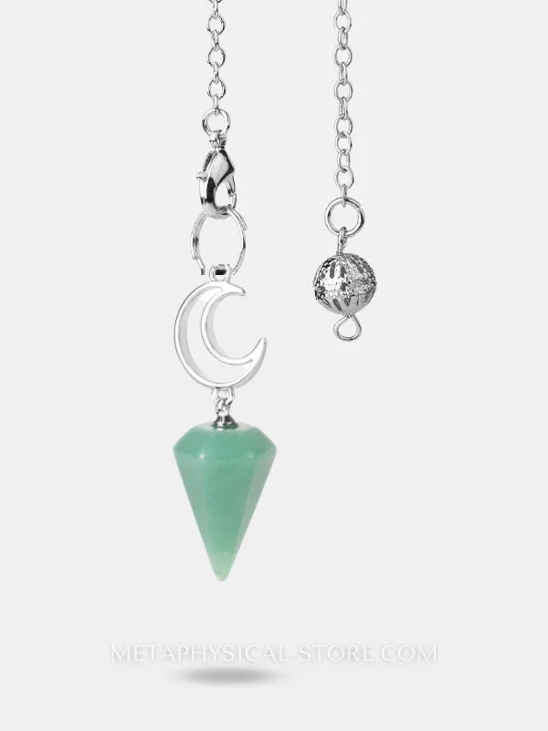 Moon Pendulum - Green aventurine