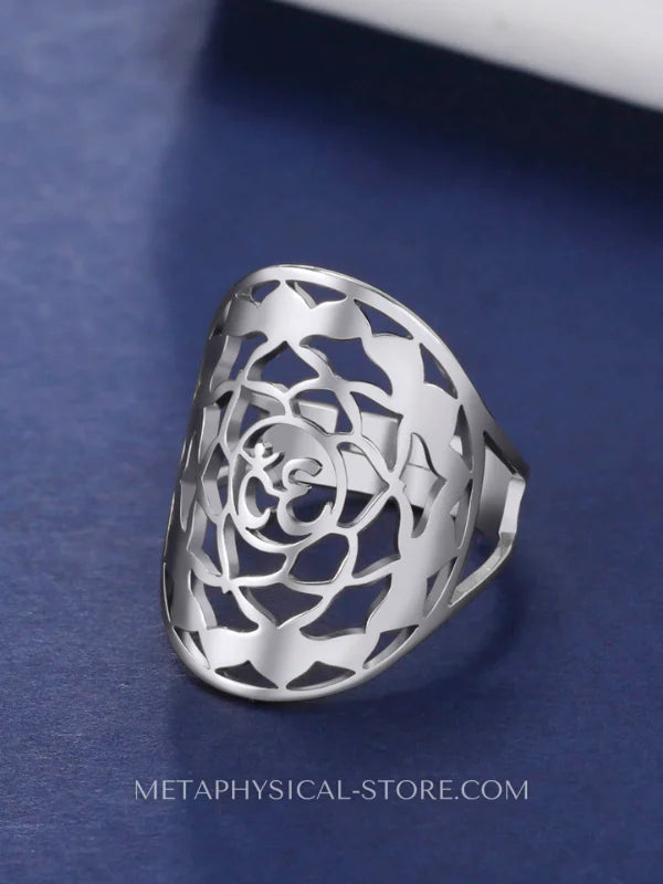 Om Ring Silver