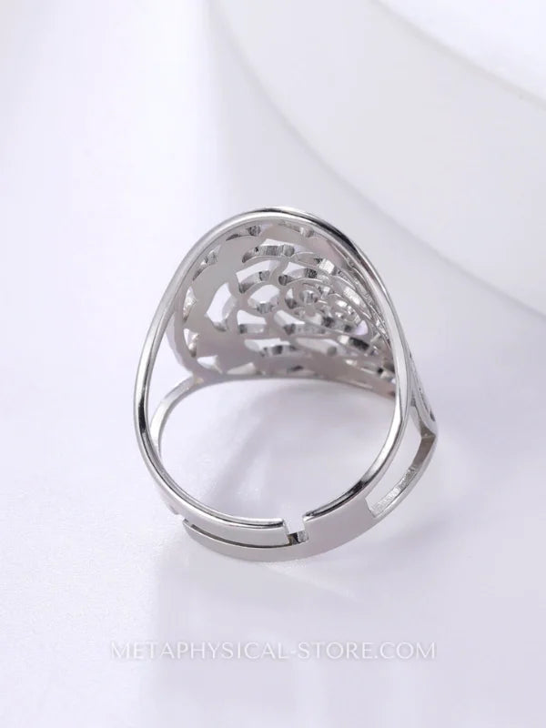 Om Ring Silver