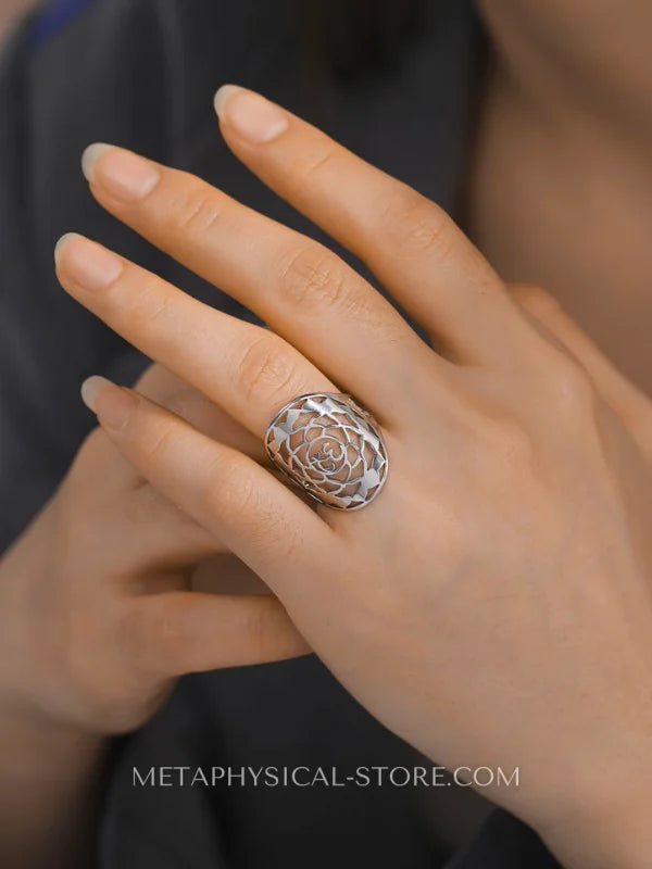 Om Ring Silver