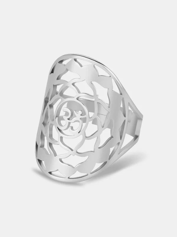 Om Ring Silver