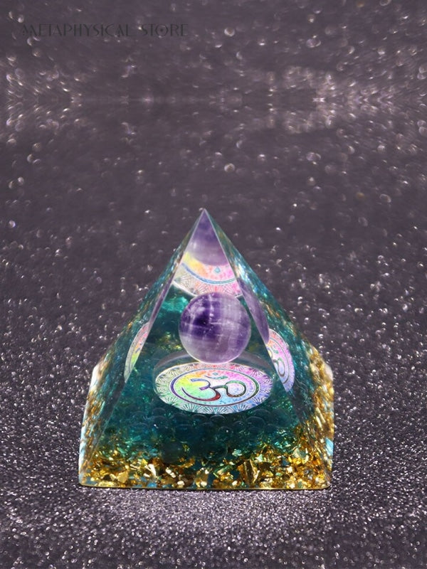 Orgone pyramid crystal
