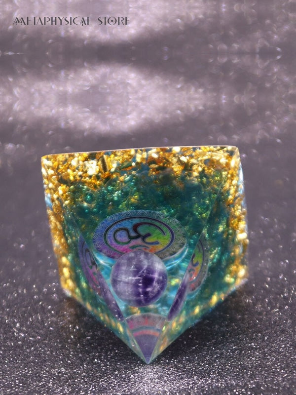 Orgone pyramid crystal