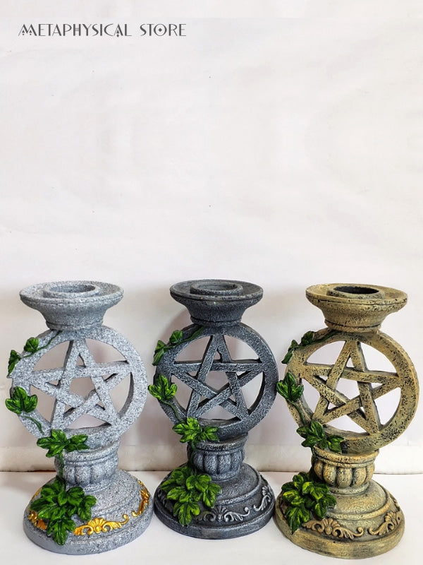 Pentagram candle holder