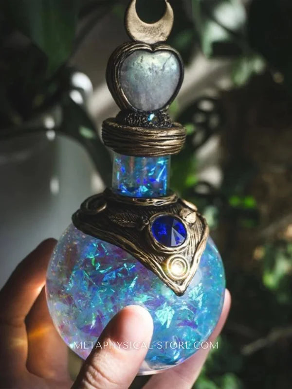 Potion Bottle Decor Blue