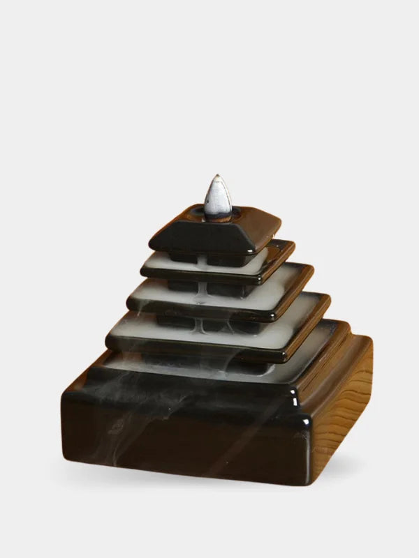 Pyramid incense burner