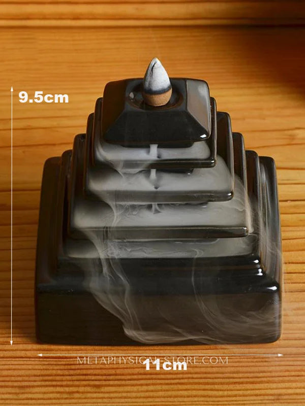 Pyramid incense burner