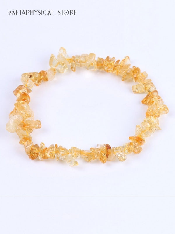 Raw citrine bracelet