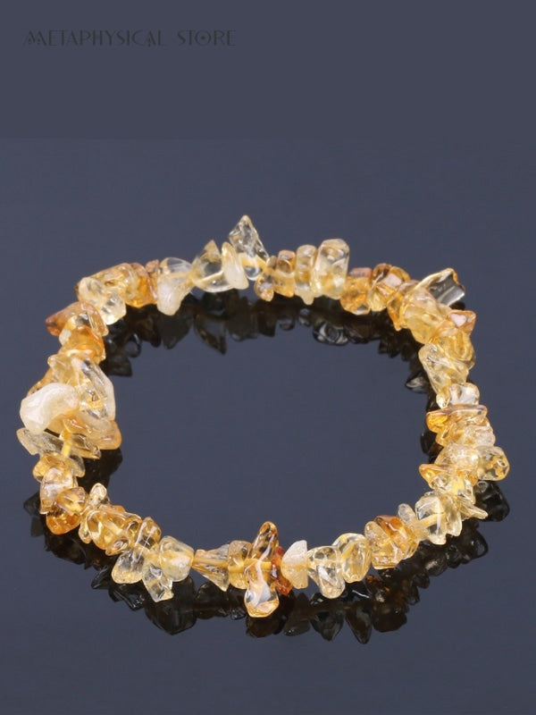 Raw citrine bracelet