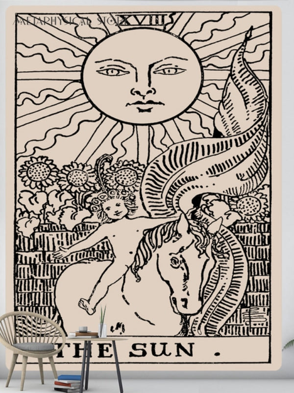 Tarot card tapestry