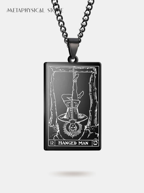 The hanged man card necklace