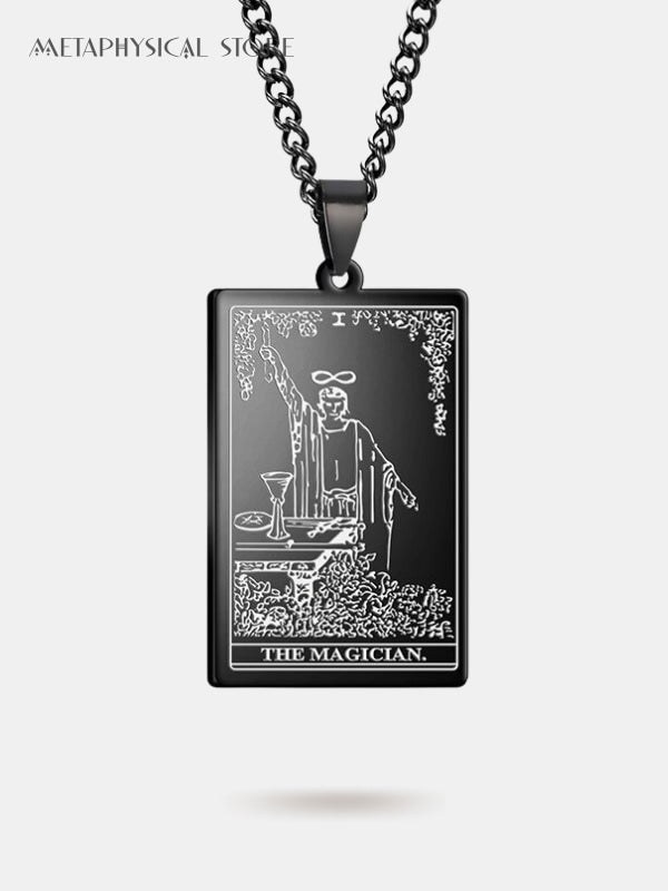The magician tarot card necklace