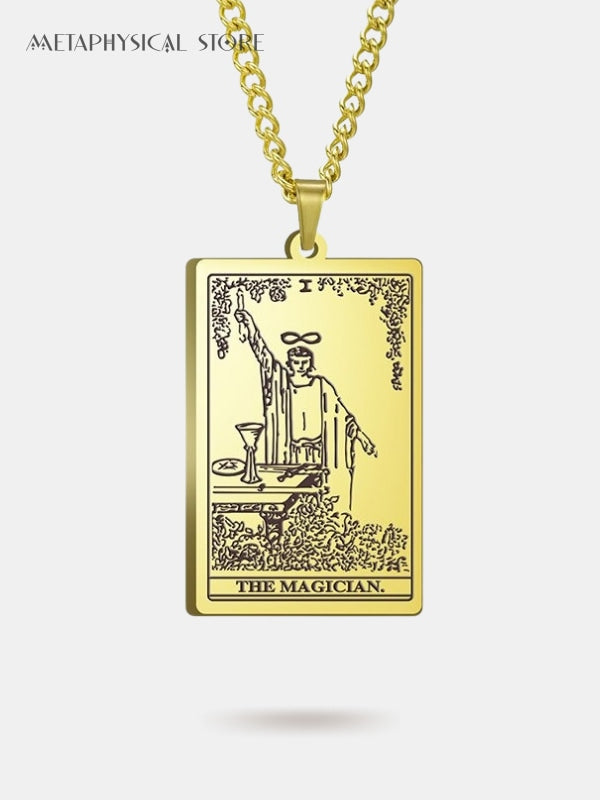 The magician tarot card necklace