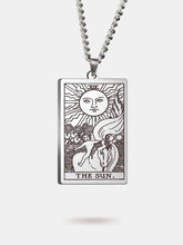 The Sun Tarot card necklace