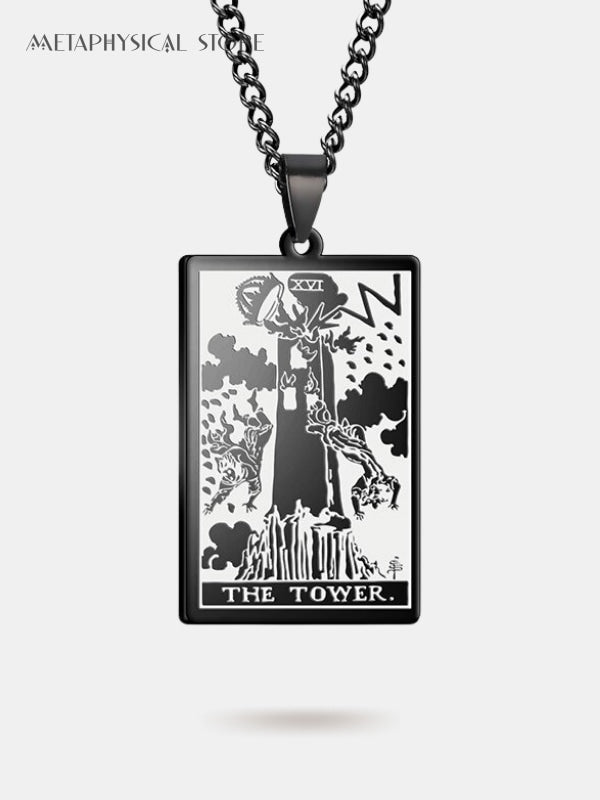 The tower card necklace
