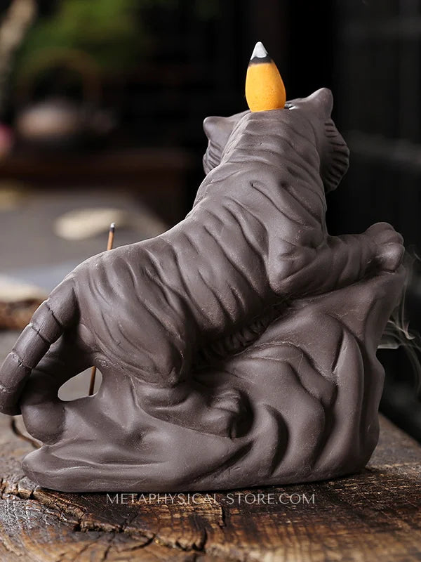 Tiger incense burner