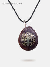 Tree of life gem necklace