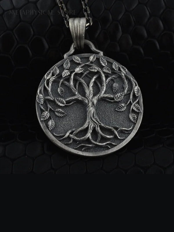 Tree of life medallion necklace