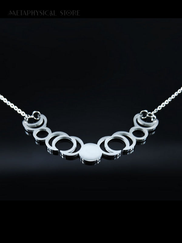 Triple moon necklace