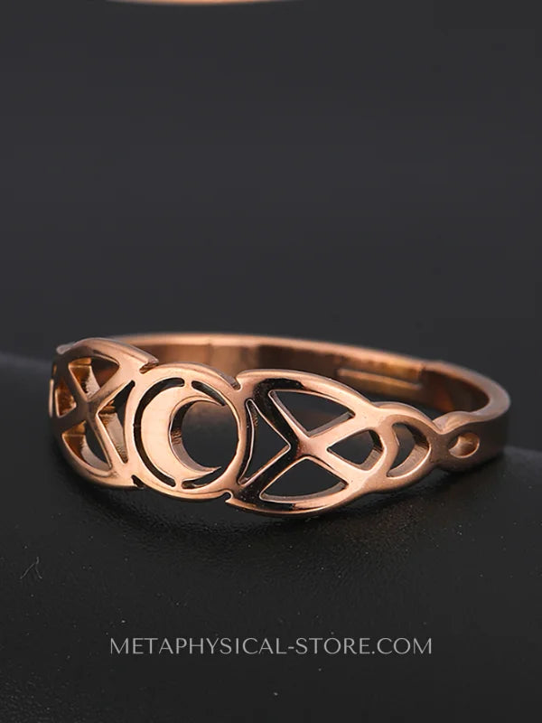 Triple Moon Ring
